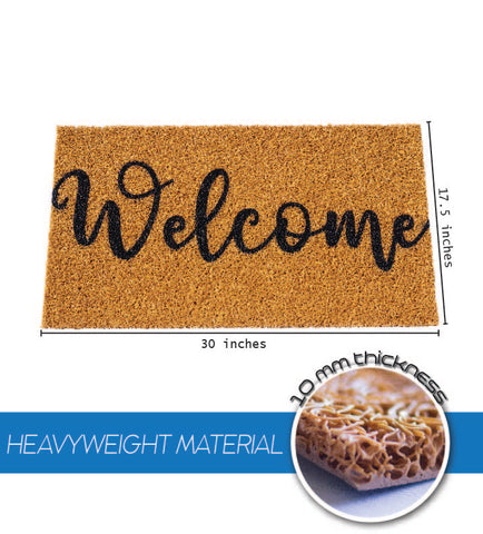 "Welcome" Classic Welcome Mat