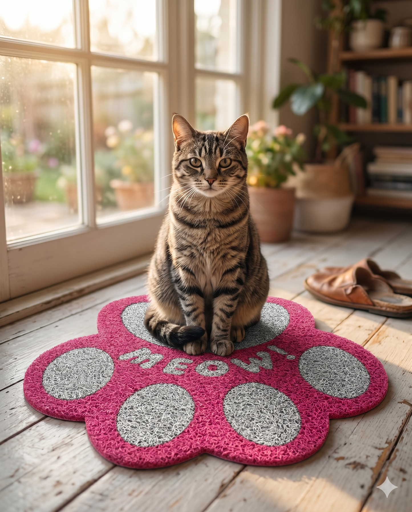 Custom Cat Paw Mat — Personalized Vinyl Mat for Cat Homes