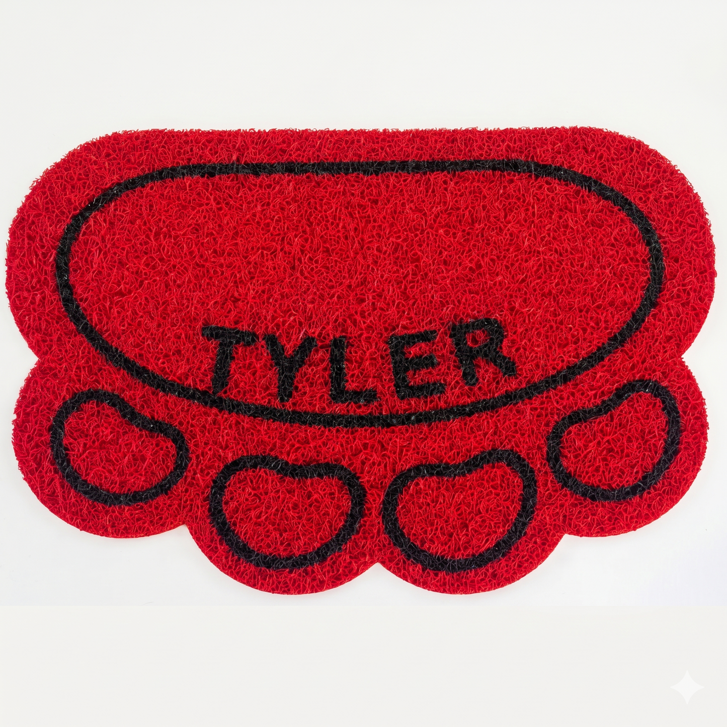 Custom Dog Paw Mat — Personalized Vinyl Mat for Dog Homes
